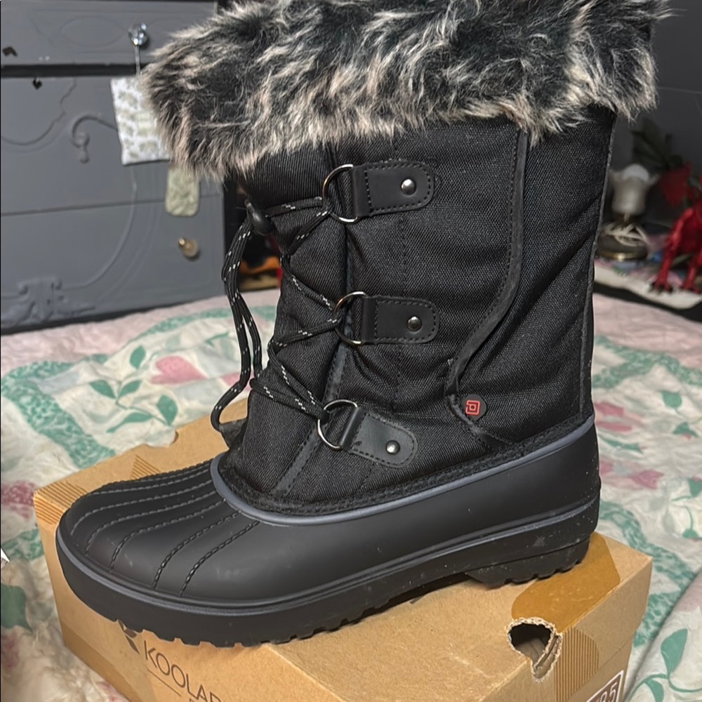 Dream Pairs Black Waterproof Winter Boots